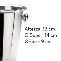 Abert Basic Secchiello Ghiaccio In Acciaio Inox