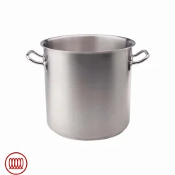 Agnelli Acciaio Inox Pentola Alta Induzione Con Due Maniglie