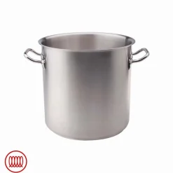 Agnelli Acciaio Inox Pentola Alta Induzione Con Due Maniglie