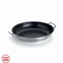 Agnelli Acciaio Inox Platinum Tegame Basso Induzione Antiaderente Con Due Maniglie