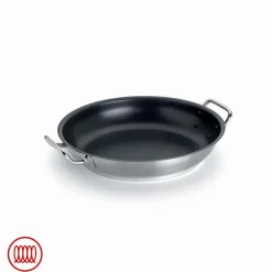 Agnelli Acciaio Inox Platinum Tegame Basso Induzione Antiaderente Con Due Maniglie