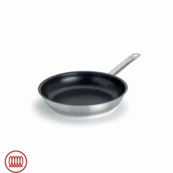 Agnelli Acciaio Inox Platinum Padella Bassa Induzione Antiaderente Con Manico