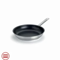 Agnelli Acciaio Inox Platinum Padella Bassa Induzione Antiaderente Con Manico