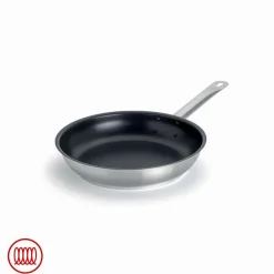 Agnelli Acciaio Inox Platinum Padella Bassa Induzione Antiaderente Con Manico