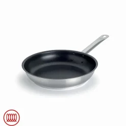 Agnelli Acciaio Inox Platinum Padella Bassa Induzione Antiaderente Con Manico