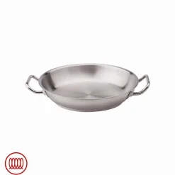 Agnelli Acciaio Inox Tegame Basso Induzione Con Due Maniglie