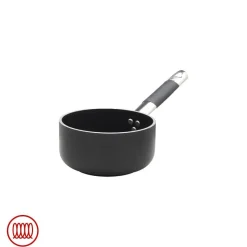 Agnelli AlBlack 5mm Batteria Pentole Antiaderenti In Alluminio Set 5 Pz