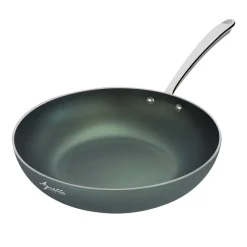 Agnelli AlGreen 3mm Padella Alta Svasata Antiaderente Con Manico Inox