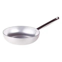 Agnelli Alluminio 3mm Professionale Padella Alta Svasata Con Manico Tubolare Inox