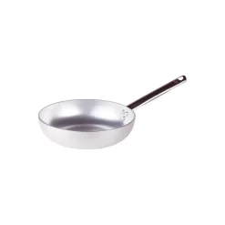Agnelli Alluminio 3mm Professionale Padella Alta Svasata Con Manico Tubolare Inox