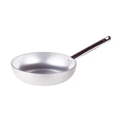 Agnelli Alluminio 3mm Professionale Padella Alta Svasata Con Manico Tubolare Inox