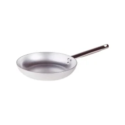 Agnelli Alluminio 3mm Professionale Padella Bassa Svasata Con Manico Tubolare Inox