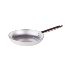 Agnelli Alluminio 3mm Professionale Padella Bassa Svasata Con Manico Tubolare Inox