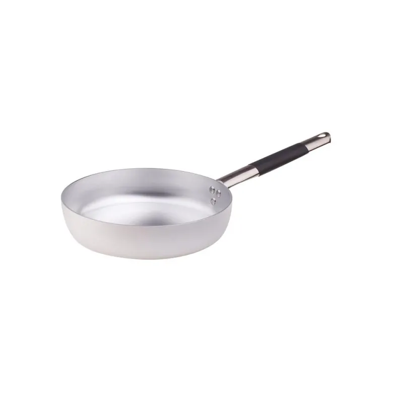 Agnelli Alluminio 3mm Professionale Padella Alta Sauté Con Manico Cool Inox