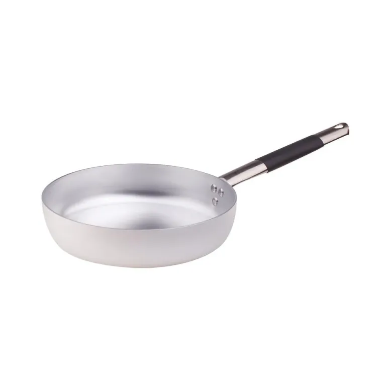 Agnelli Alluminio 3mm Professionale Padella Alta Sauté Con Manico Cool Inox