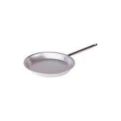 Agnelli Alluminio 3mm Professionale Padella Bassa Svasata Ovale Con Manico Tubolare Inox