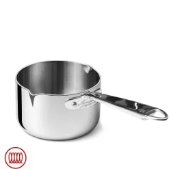 Agnelli Alu-Inox 5-Ply Casseruola Alta Con Manico 1907 In Alu-Inox