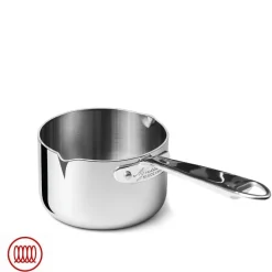 Agnelli Alu-Inox 5-Ply Casseruola Alta Con Manico 1907 In Alu-Inox