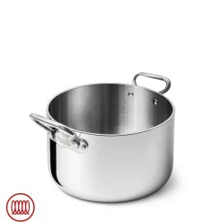 Agnelli Alu-Inox 5-Ply Casseruola Alta Con Manici 1907 In Alu-Inox