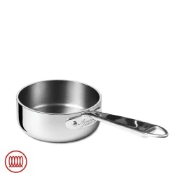 Agnelli Alu-Inox 5-Ply Casseruola Bassa Con Manico 1907 In Alu-Inox