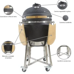 Agnelli Kamado BBPRO Barbecue PRO Medio