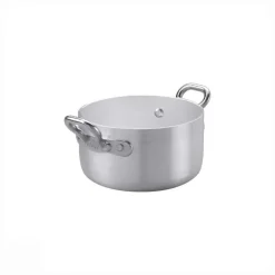 Agnelli 1932 Servizio In Tavola Casseruolina Alta Monoporzione In Alluminio Con Manici 1907 In Acciaio Inox