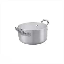 Agnelli 1932 Servizio In Tavola Casseruolina Alta Monoporzione In Alluminio Con Manici 1907 In Acciaio Inox