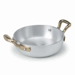 Agnelli 1932 Servizio In Tavola Tegamino Monoporzione In Alluminio Con Manici In Ottone