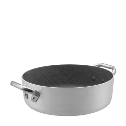 Agnelli SharkSkin Casseruola Bassa In Alluminio Antiaderente Con 2 Maniglie Acciaio Inox
