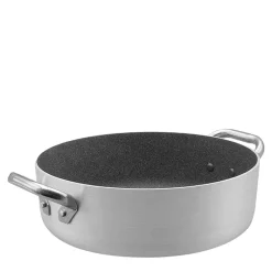 Agnelli SharkSkin Casseruola Bassa In Alluminio Antiaderente Con 2 Maniglie Acciaio Inox