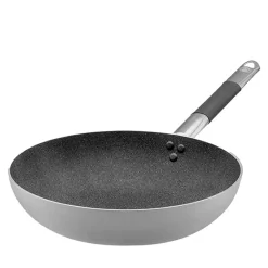 Agnelli SharkSkin Padella Alta Svasata In Alluminio Antiaderente Con Manico In Acciaio Inox Cool