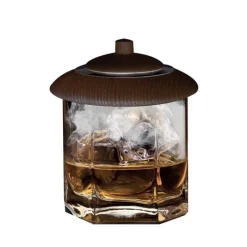 Bisetti Whisky Smoker Wooden Smoker With Steel Filter