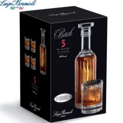 Bormioli Luigi Bach Set Whisky in Vetro - Set 5 Pezzi