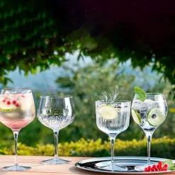 Bormioli Luigi Gin Selection Set Calici Gin Tonic in Vetro - Set 4 Pezzi