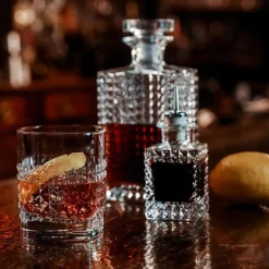 Bormioli Luigi Mixology Elixir Set Whisky Bottiglia e Bicchieri In Vetro - Set 5 Pz