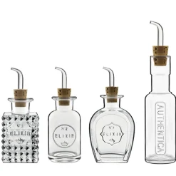 Bormioli Luigi Mixology Glass Condiment Set - Set of 4