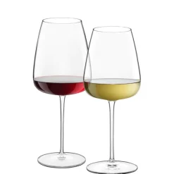 Bormioli Luigi Talismano Set Calici Vino Rosso e Vino Bianco in Vetro - Set 8 Pezzi