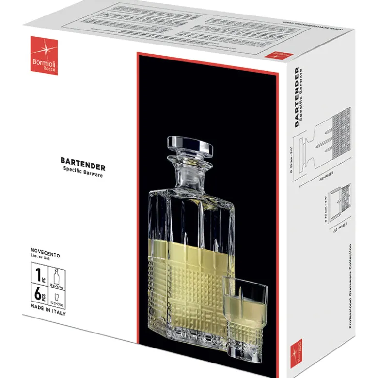 Bormioli Rocco Bartender Set Liquore in Vetro - Set 7 Pezzi