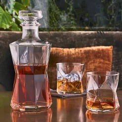Bormioli Rocco Cassiopea Set Whisky in Vetro - Set 7 Pezzi