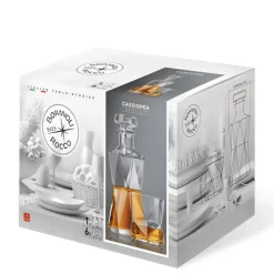 Bormioli Rocco Cassiopea Set Whisky in Vetro - Set 7 Pezzi