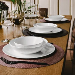 Bormioli Rocco Coconut Servizio Piatti In Vetro Opale - Set 18 Pz