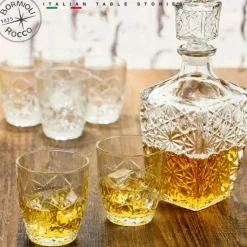 Bormioli Rocco Dedalo Set Whisky in Vetro - Set 7 Pezzi