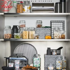 Bormioli Rocco Fido Set Vasetti Ermetici In Vetro - Set 3 Pz