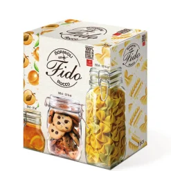 Bormioli Rocco Fido Set Vasetti Ermetici In Vetro - Set 3 Pz