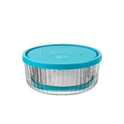 Bormioli Rocco Frigoverre Brillante Set Contenitore Per Alimenti Rotondo In Vetro - Set 2 Pz