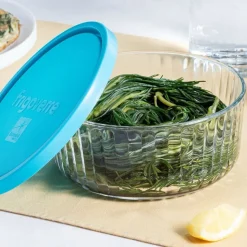 Bormioli Rocco Frigoverre Brillante Set Contenitore Per Alimenti Rotondo In Vetro - Set 3 Pz