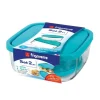 Bormioli Rocco Frigoverre Classic Contenitore Per Alimenti Piccolo In Vetro Temperato - Set 2 Pz