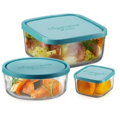 Bormioli Rocco Frigoverre Classic Contenitore Per Alimenti - Set 3 Pz