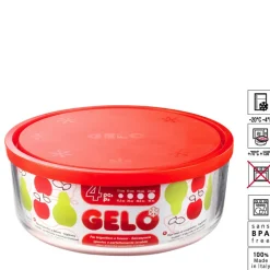 Bormioli Rocco Gelo Set Contenitore Per Alimenti In Vetro - Set 4 Pz