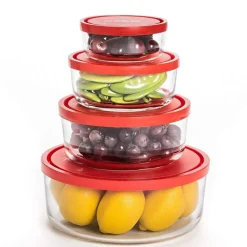 Bormioli Rocco Gelo Set Contenitore Per Alimenti In Vetro - Set 4 Pz